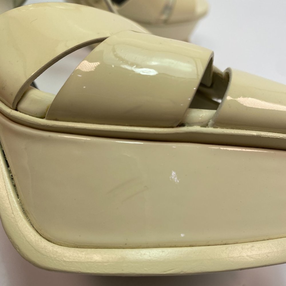 🌷❤️‍🔥FINAL SALE 🔥 NO OFFERS🌷💥Saint Laurent Tribute Patent Sandal 40.5 - Picture 3 of 11